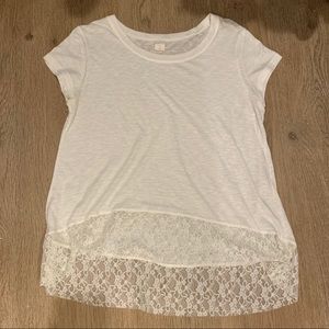 Lace Trim Tee